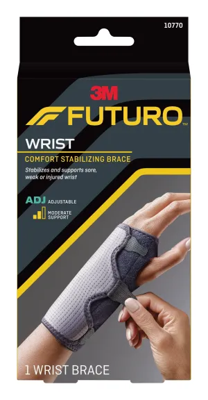 3M™ Futuro™ Wrist Brace, Comfort Fabric, Left or Right Hand, 1 Box of 12