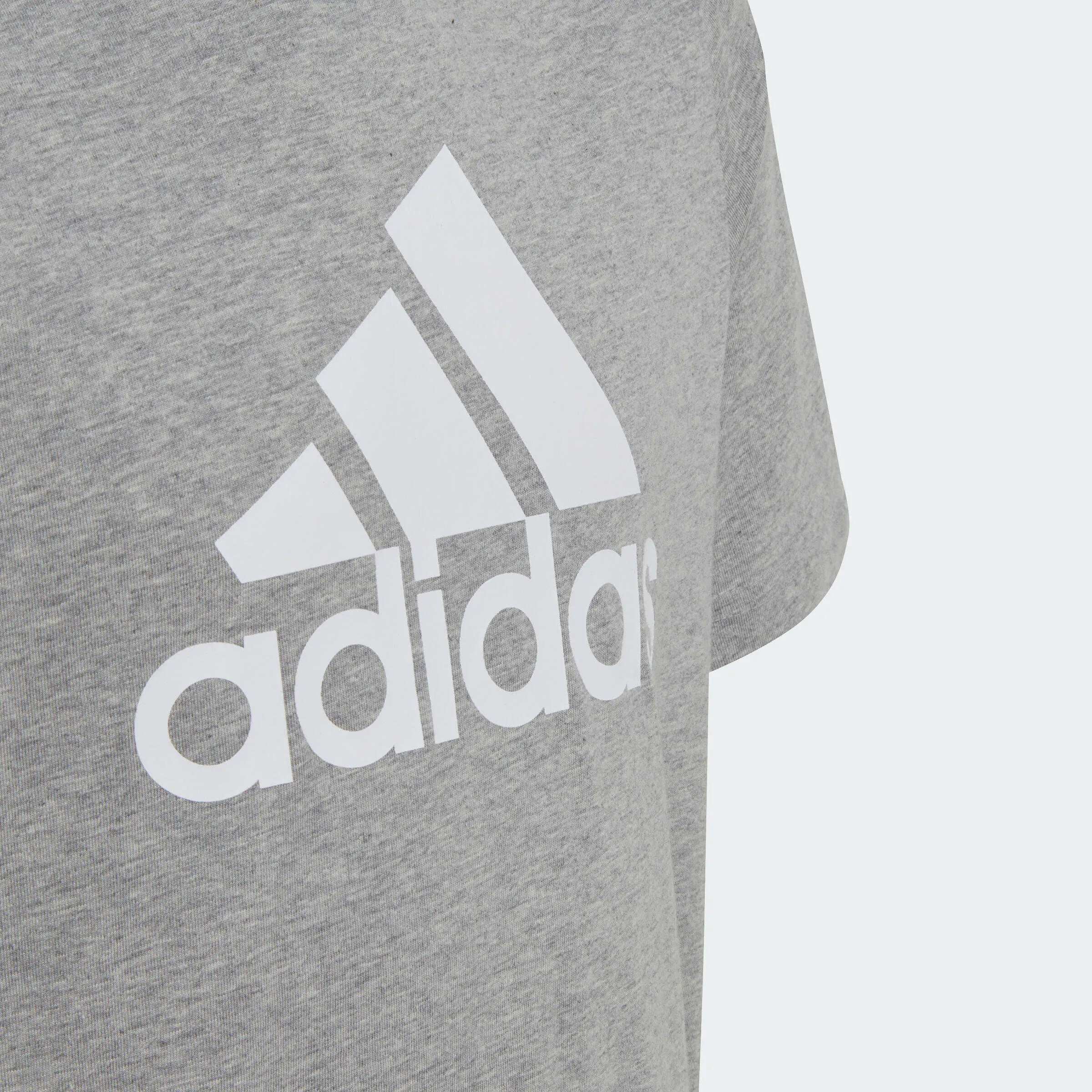 Adidas T-shirt for children - large logo gray-white