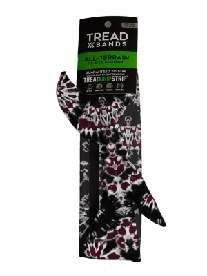 All-Terrain Tieback - Team Maroon and Black Tie Dye  Set of 3