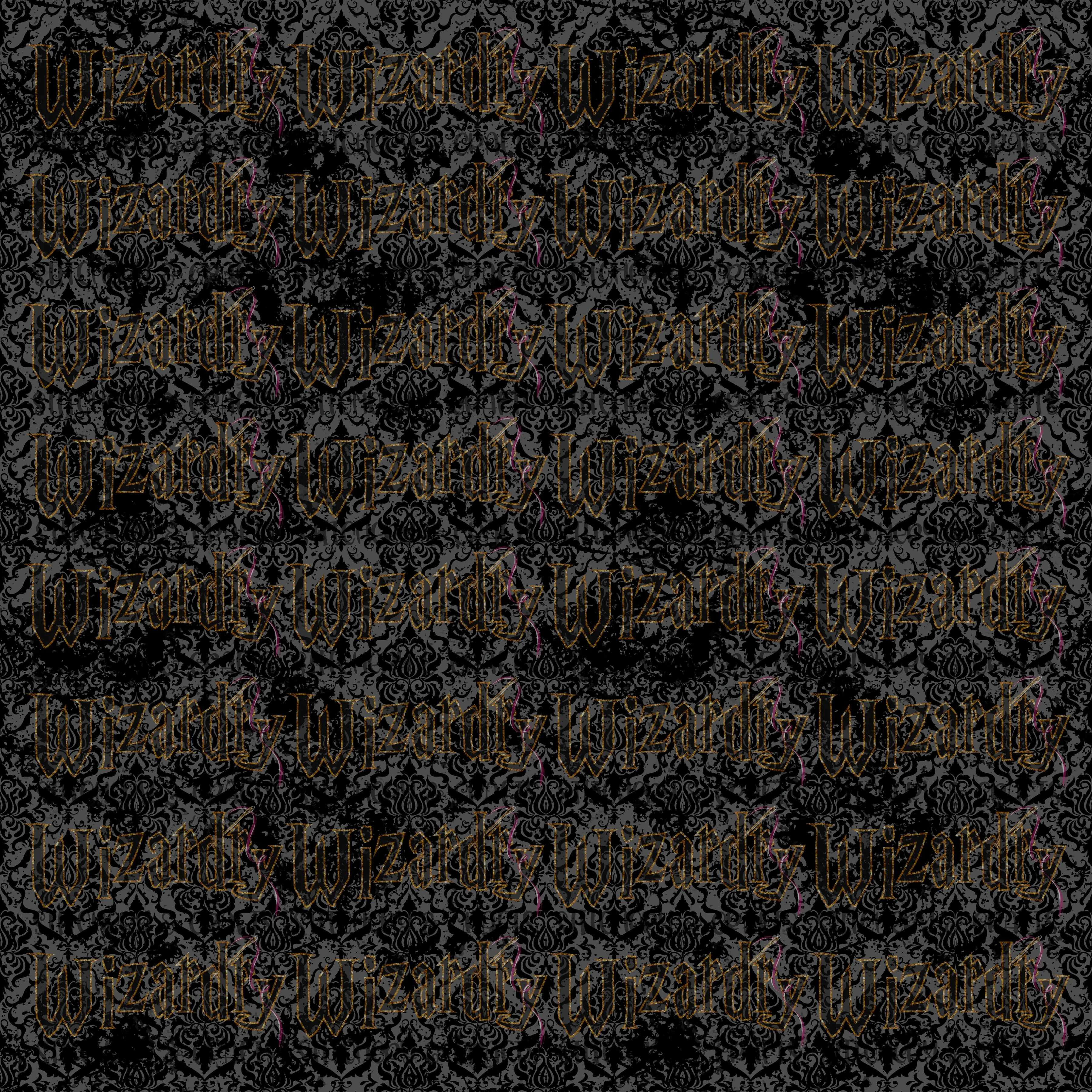 Black Damask Fabric