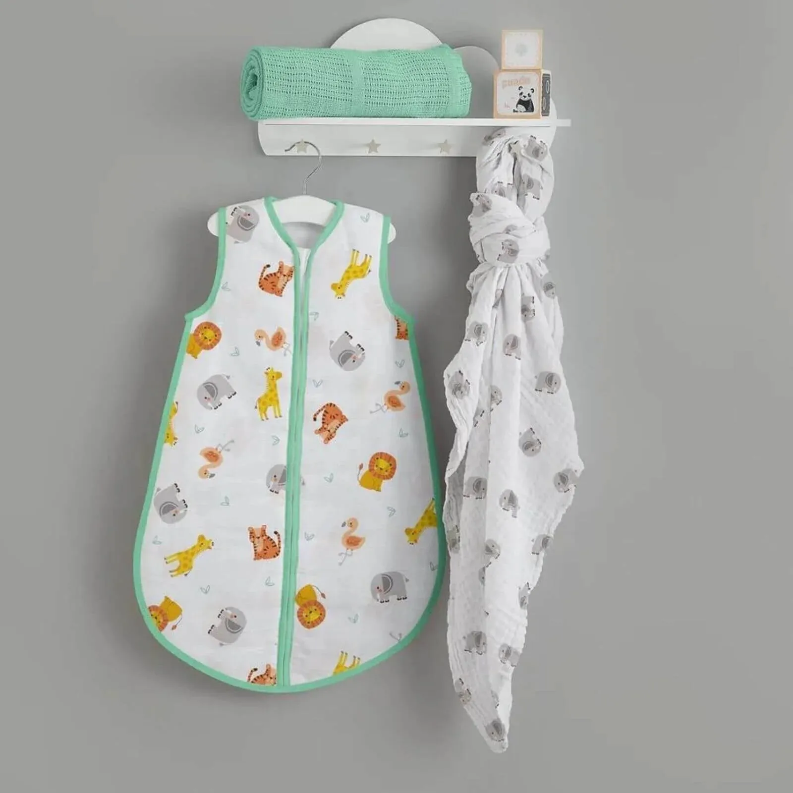 Bloomsbury Mill - Jungle Cubs Muslin Sleep Bag 1.0 Tog