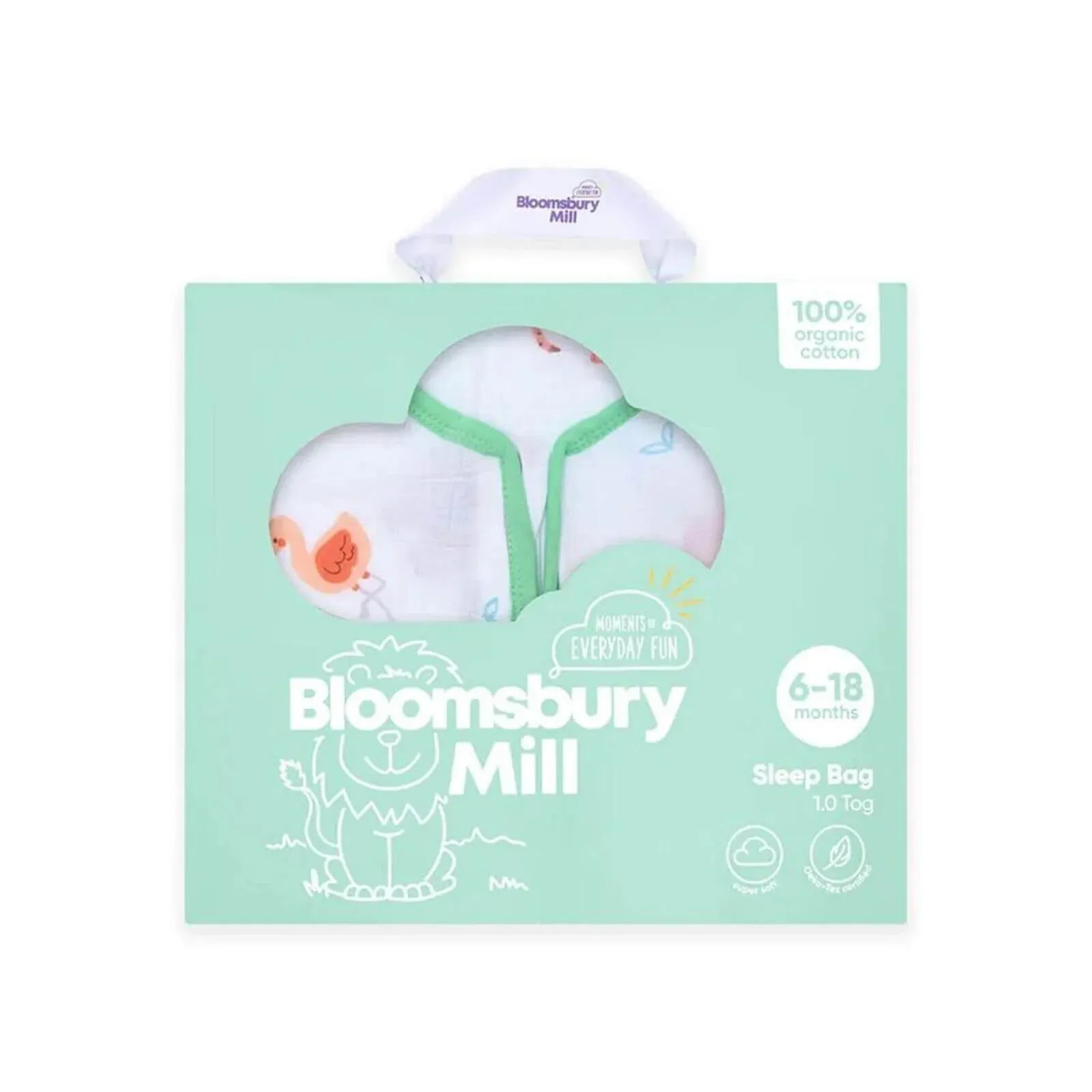 Bloomsbury Mill - Jungle Cubs Muslin Sleep Bag 1.0 Tog