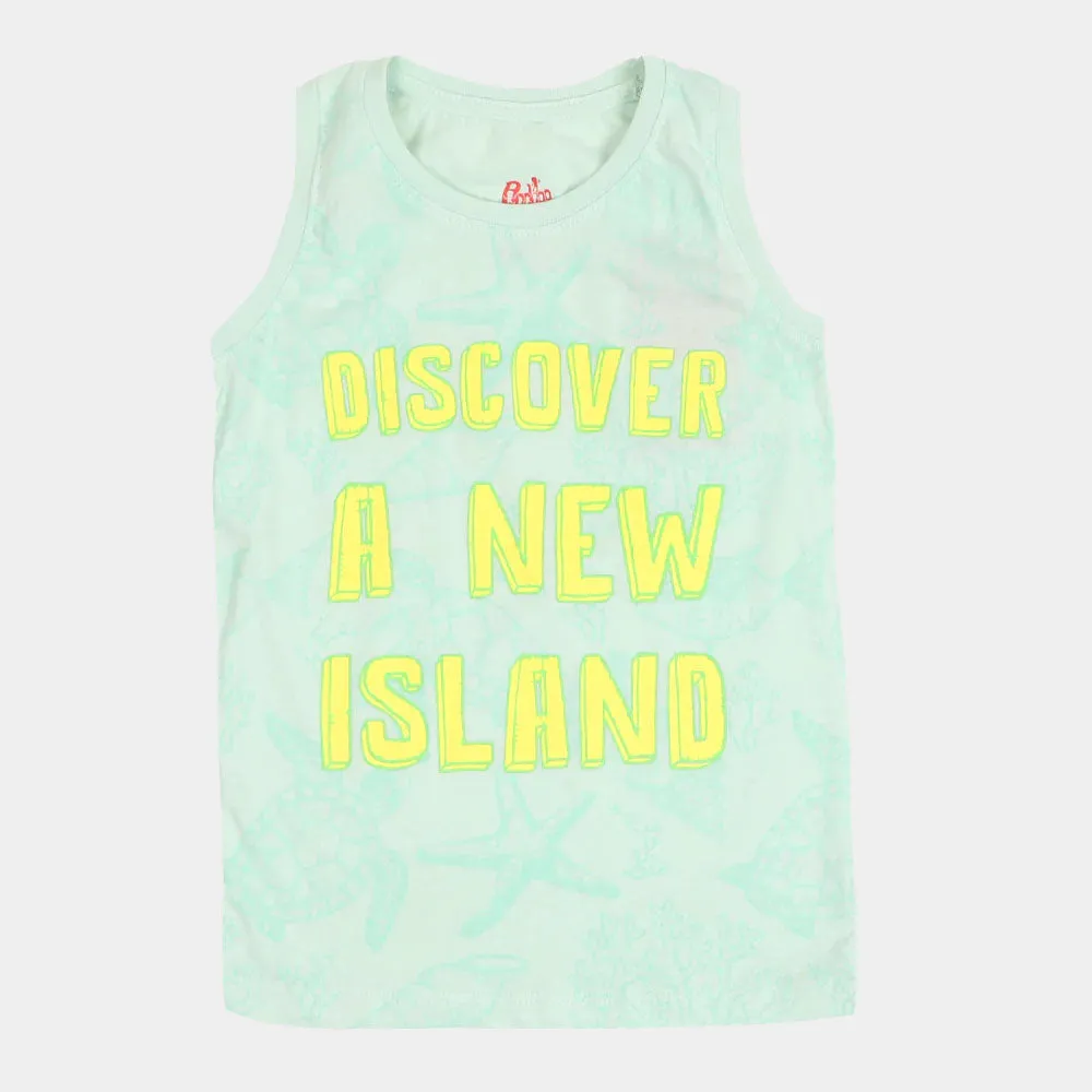 Boys Sando DISCOVER - Sea Green