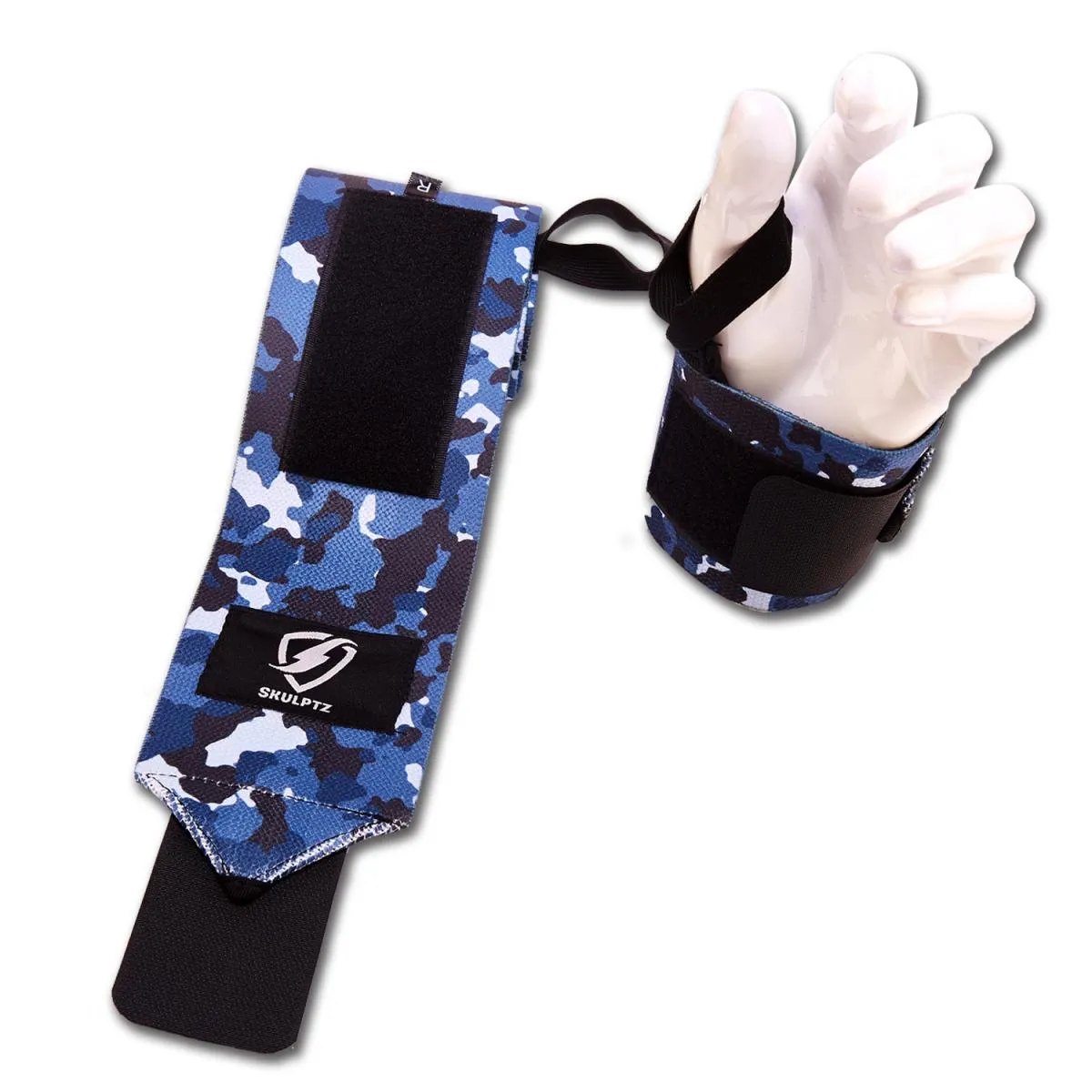 Camo Series Wrist Wraps 25 Inches Blue