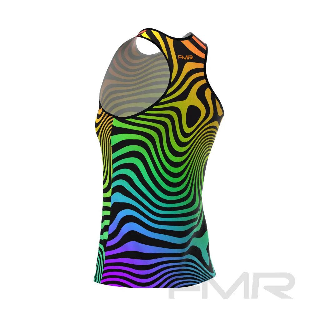 FMR Rainbow Zebra Print Women's Tank Top