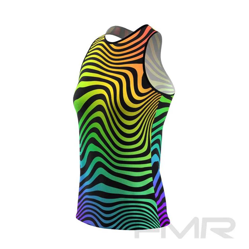 FMR Rainbow Zebra Print Women's Tank Top