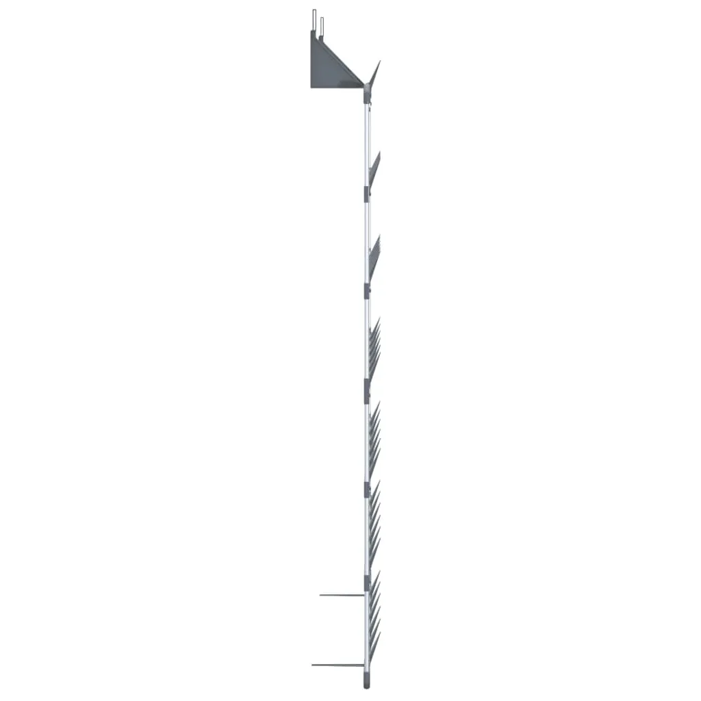 Hanging Shoe Rack Silver 66x13x139 cm