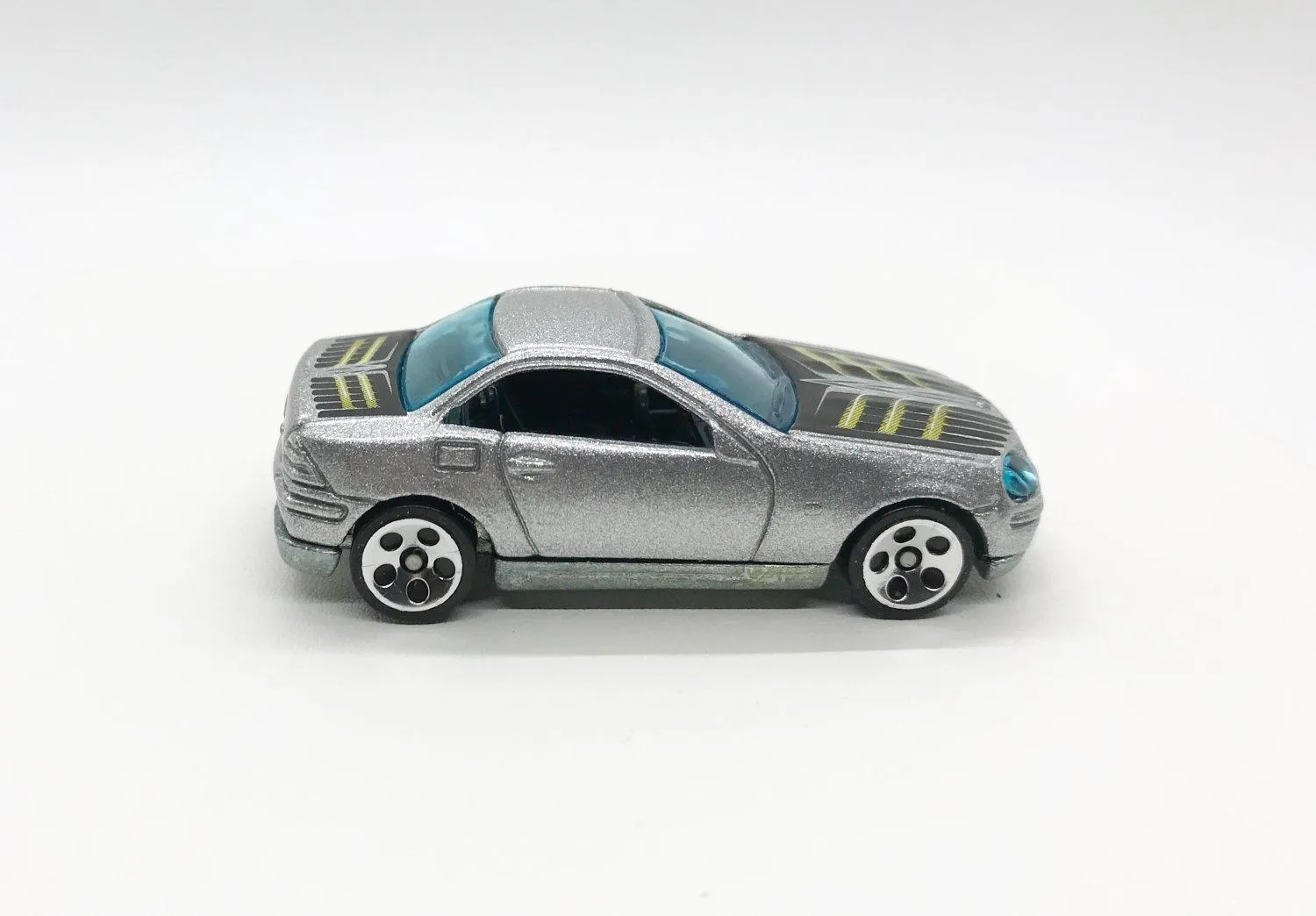 Hot Wheels Silver and Black Mercedes SLK (2001)