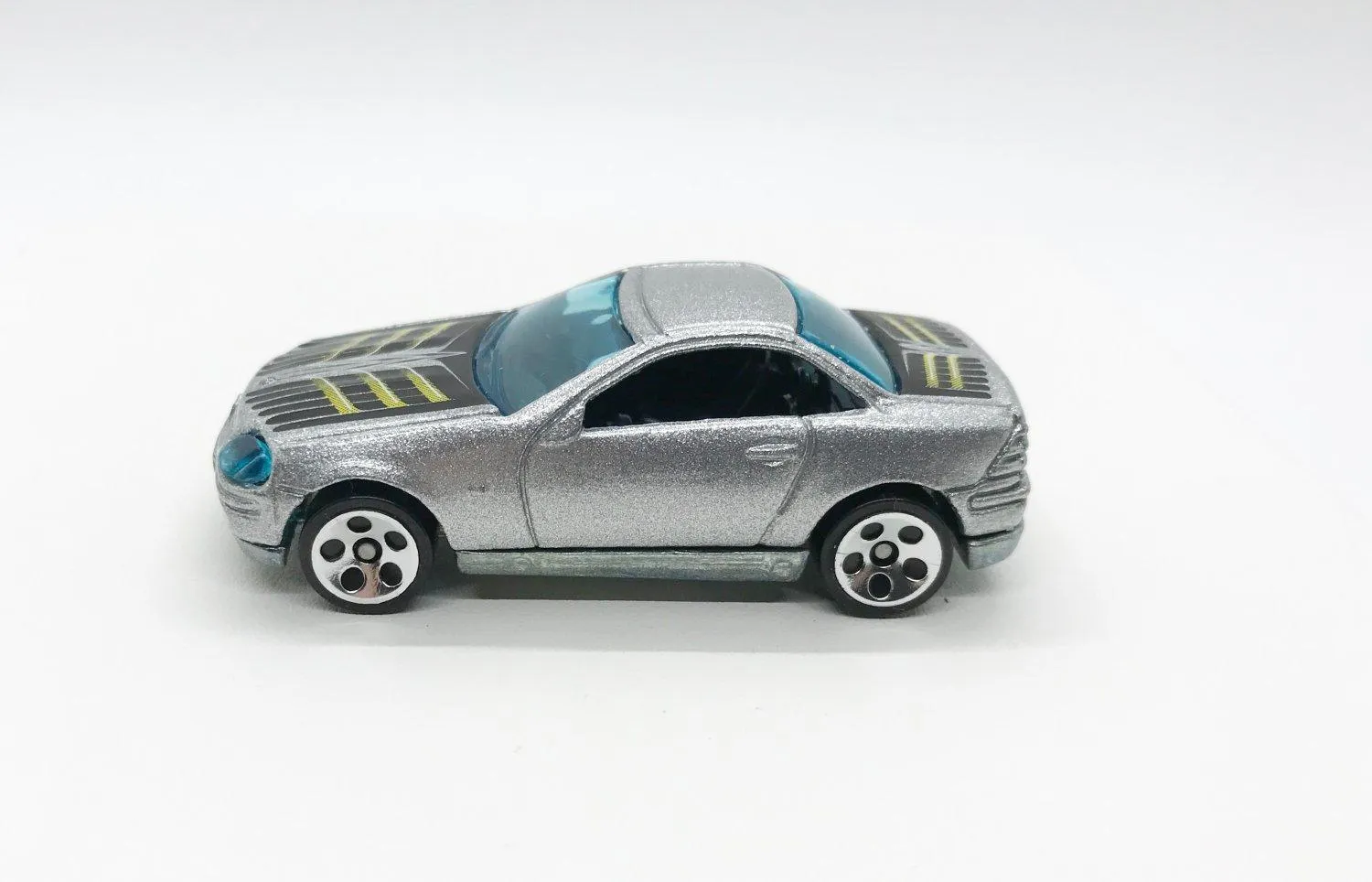 Hot Wheels Silver and Black Mercedes SLK (2001)