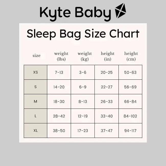 Kyte Baby 0.5 Tog Sleep Bag in Wisteria