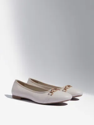 LUNA BLU Light Grey Trim Ballerina