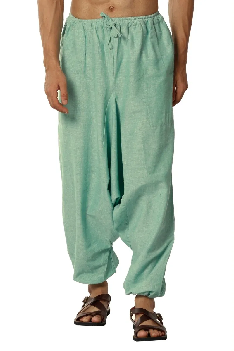 Men's Harem Pants | Sea Green | Fits Waist Size 28" to 36"