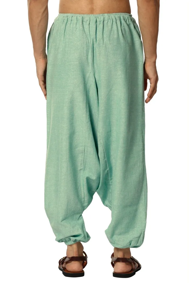 Men's Harem Pants | Sea Green | Fits Waist Size 28" to 36"