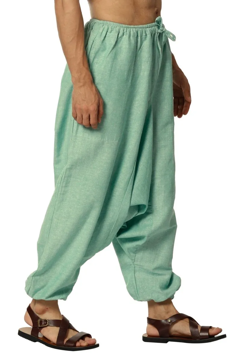 Men's Harem Pants | Sea Green | Fits Waist Size 28" to 36"