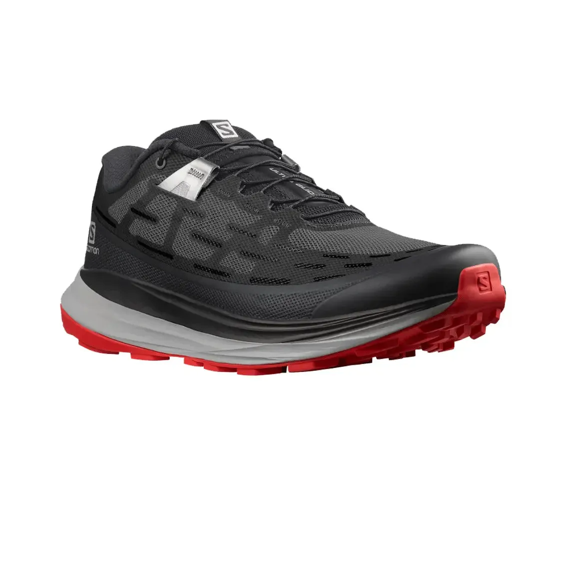 Mens Salomon Ultra Glide (Wide) - Black / Alloy / Goji