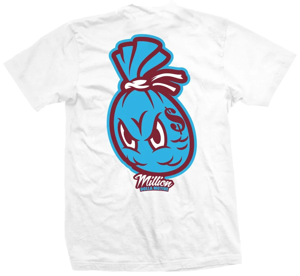 Money Bag on the Back - White T-Shirt