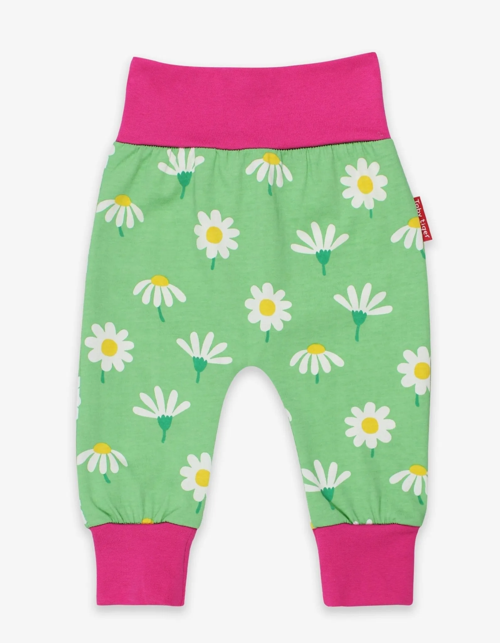 Organic Daisy Print Yoga Pants