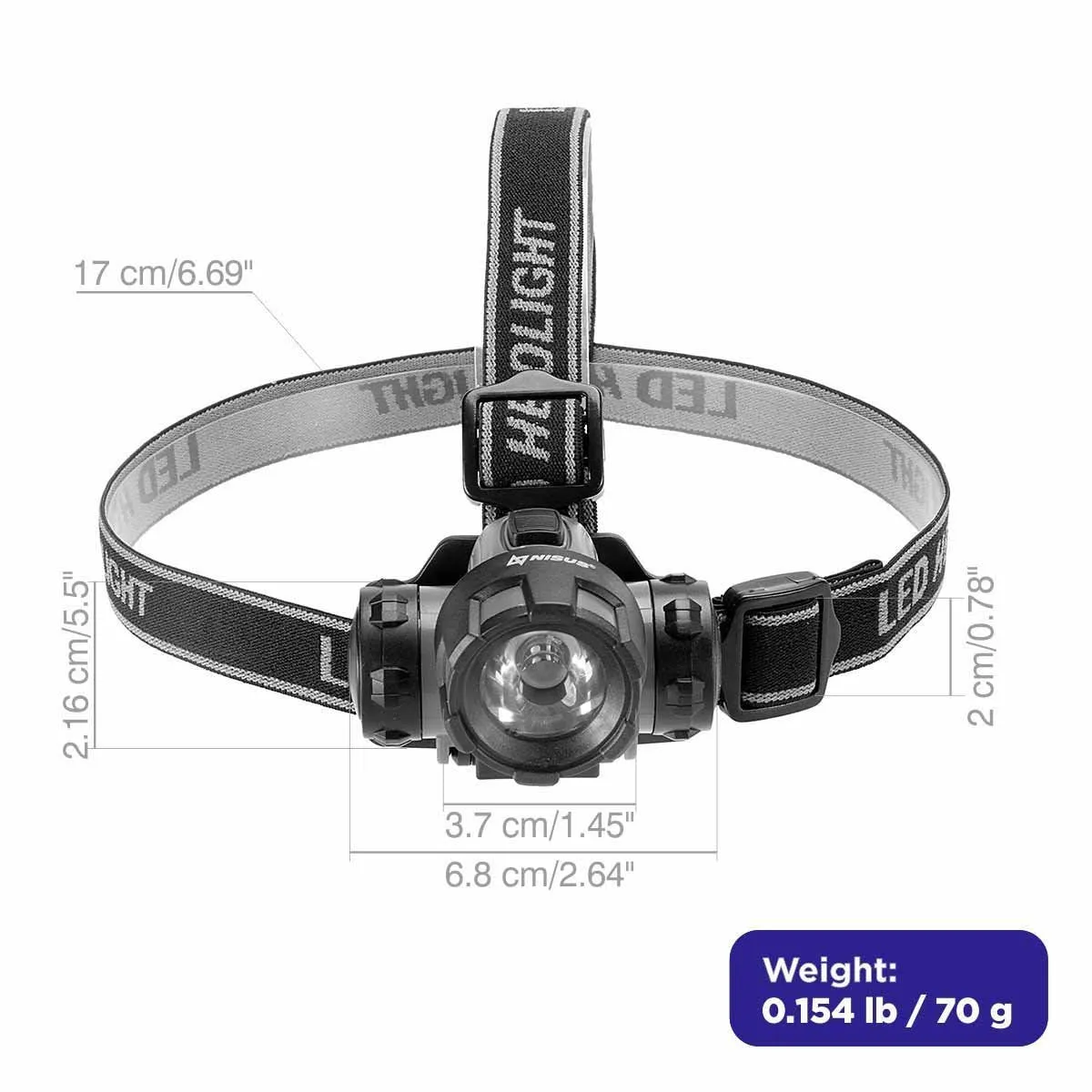 Portable LED Lightweight Headlamp for Camping