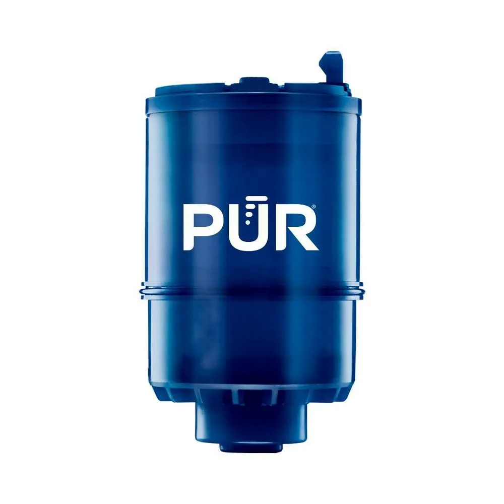 PUR PLUS Horizontal Faucet Mount Water Filtration System - Chrome