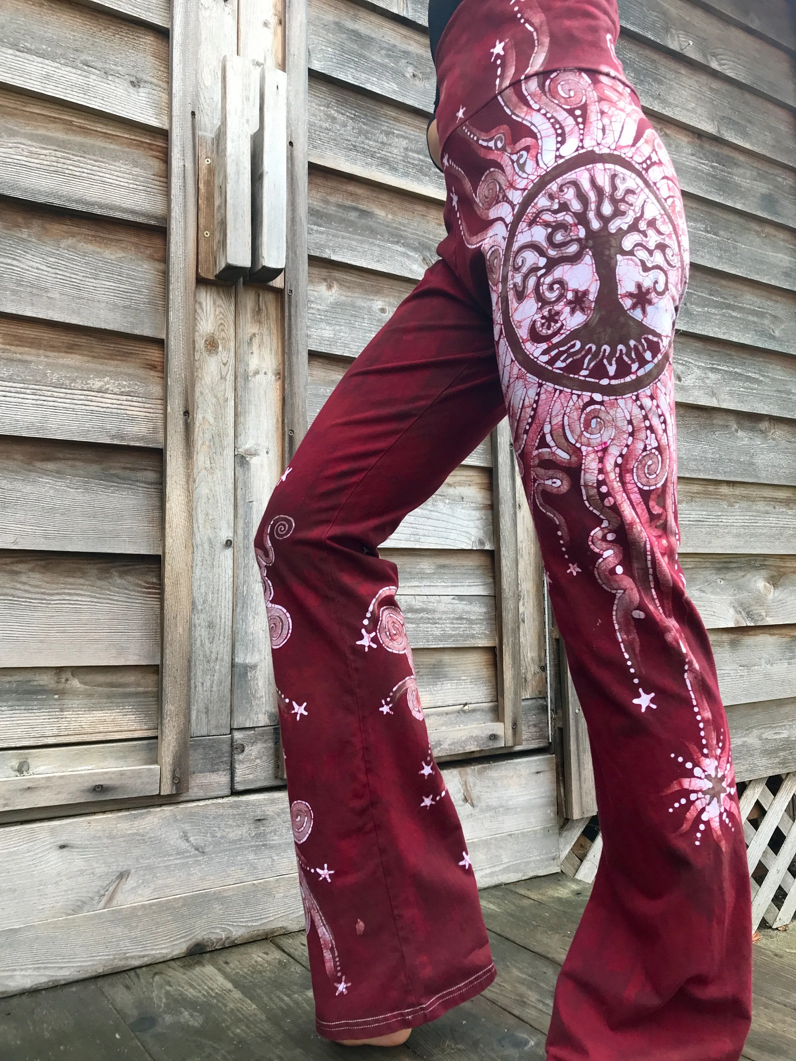 Red Tree Handmade Batikwalla Yoga Pants