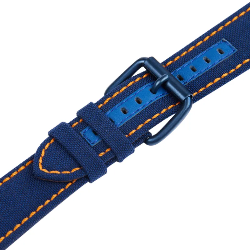 Rodim. Black/Orange Sandwich Dial. Blue Cordura Strap. SG-2800-03