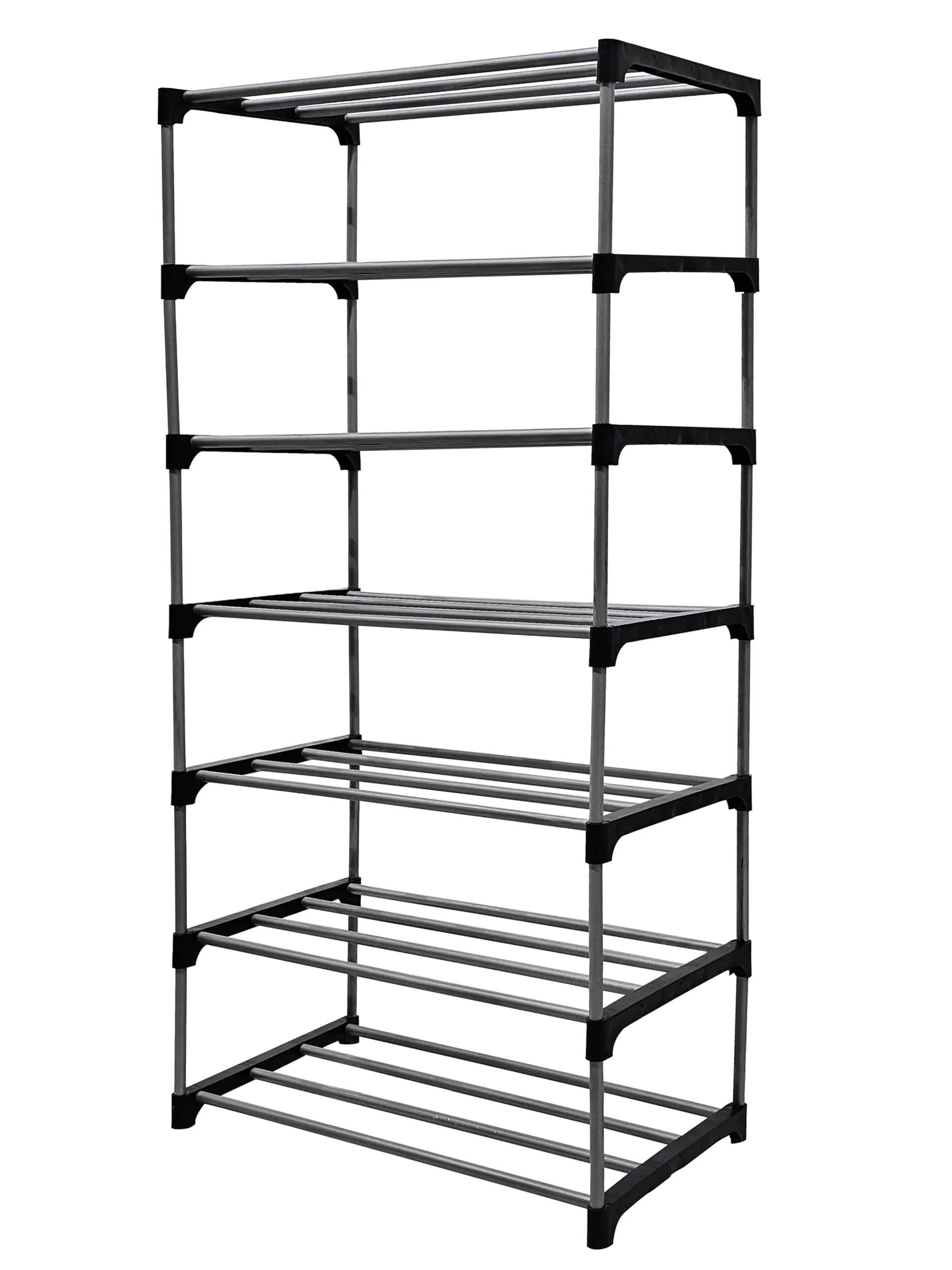 SANAMSTORE Multipurpose Heavy Duty Metal Book/Shoe/Cloth Rack for Anywhere Use (7 Layer)