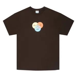 Sci-Fi Fantasy Venn Diagram Tee Brown