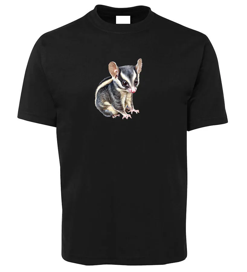 Sitting Sugar Glider Adults T-Shirt (Various Colours)