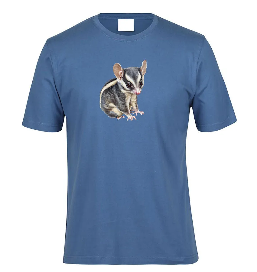 Sitting Sugar Glider Adults T-Shirt (Various Colours)