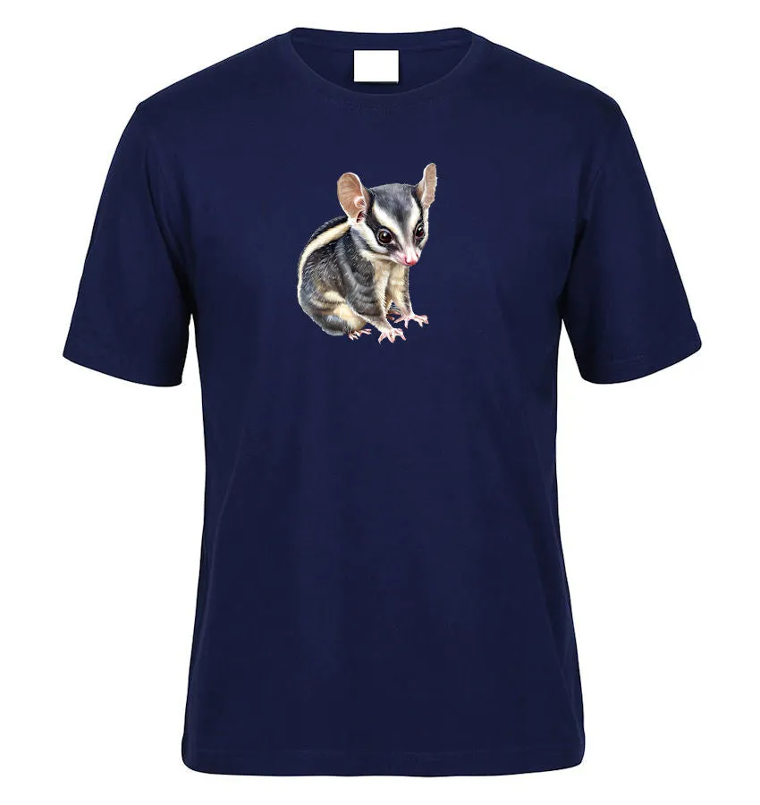 Sitting Sugar Glider Adults T-Shirt (Various Colours)