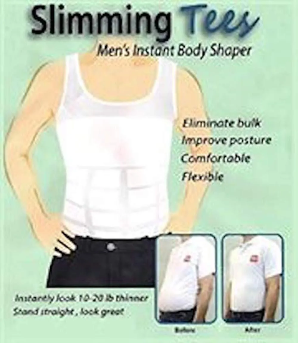 Slimming Tees- Men's Instant Body Shaper (Medium)