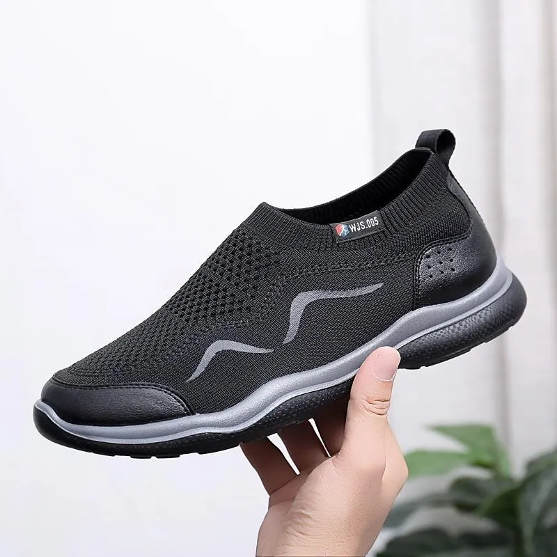 Spring & summer comfortable breathable flying mesh men's shoes fashion versatile casual shoes