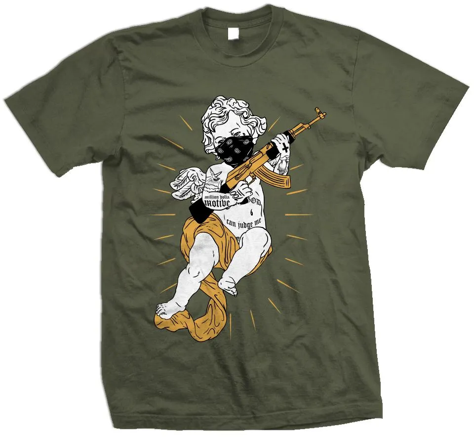 Tattooed Angel - Olive T-Shirt