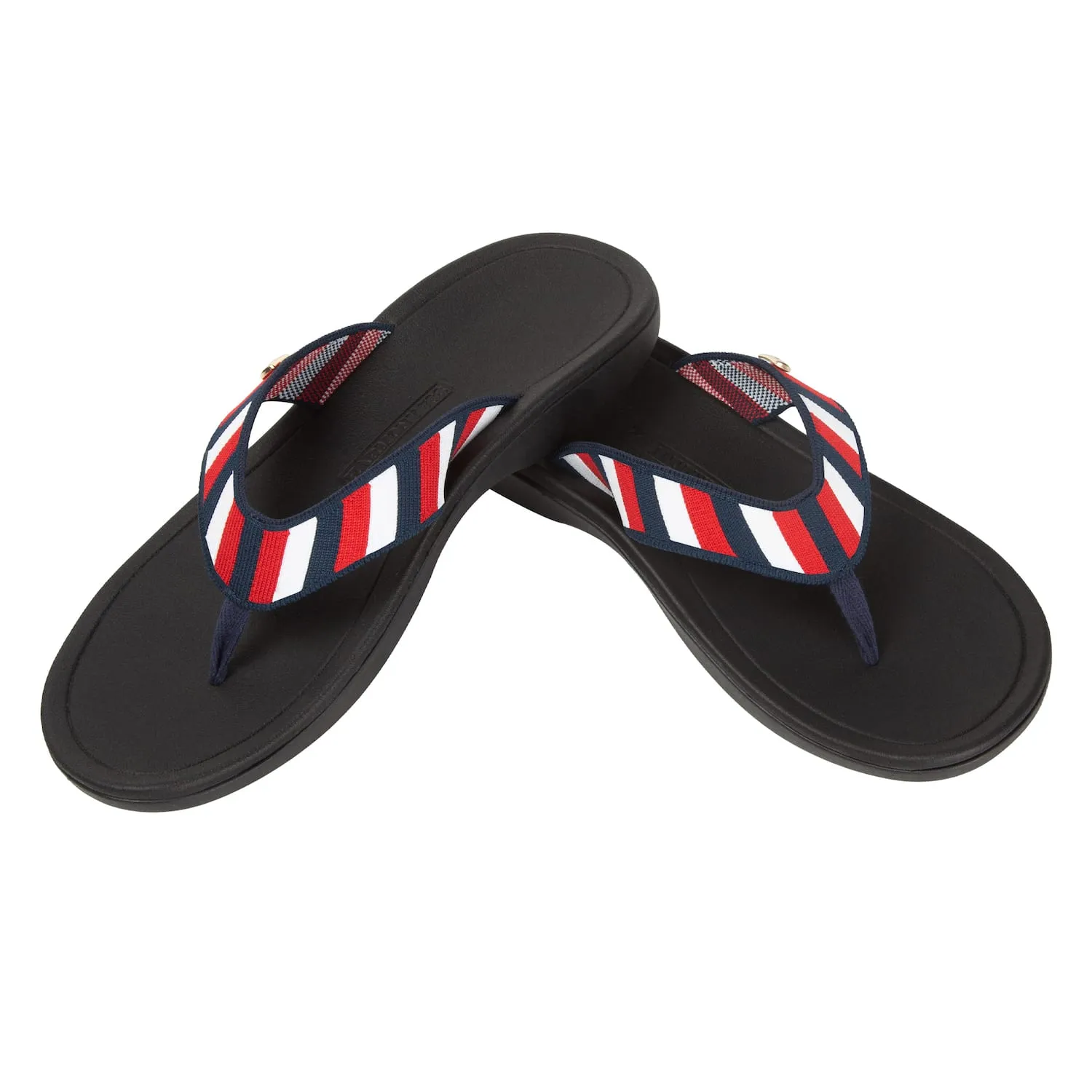 Tatum Sandal • Red, White, & Blue Knit