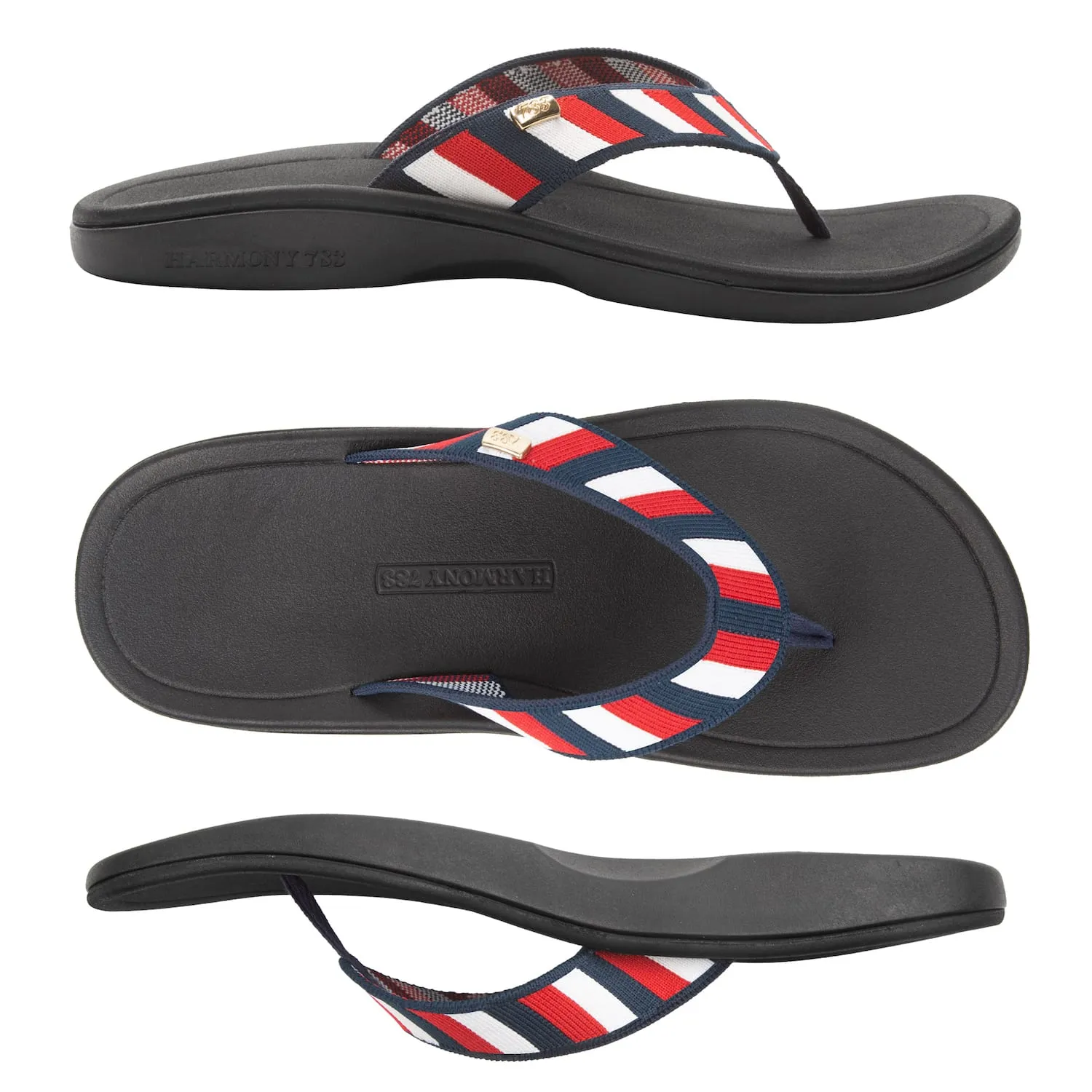 Tatum Sandal • Red, White, & Blue Knit