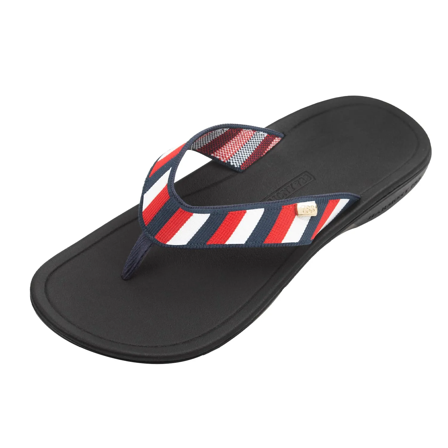 Tatum Sandal • Red, White, & Blue Knit