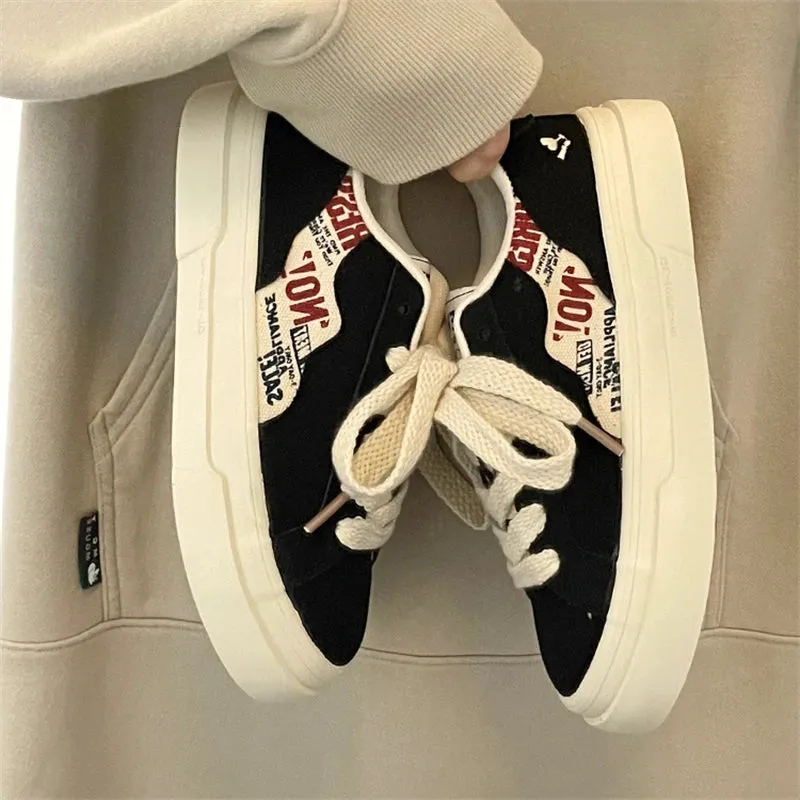 TAVIMART  -  Spring New Canvas Shoes for Female Minority Design Sense Shoes Versatile Casual Board Shoes Small White Shoes