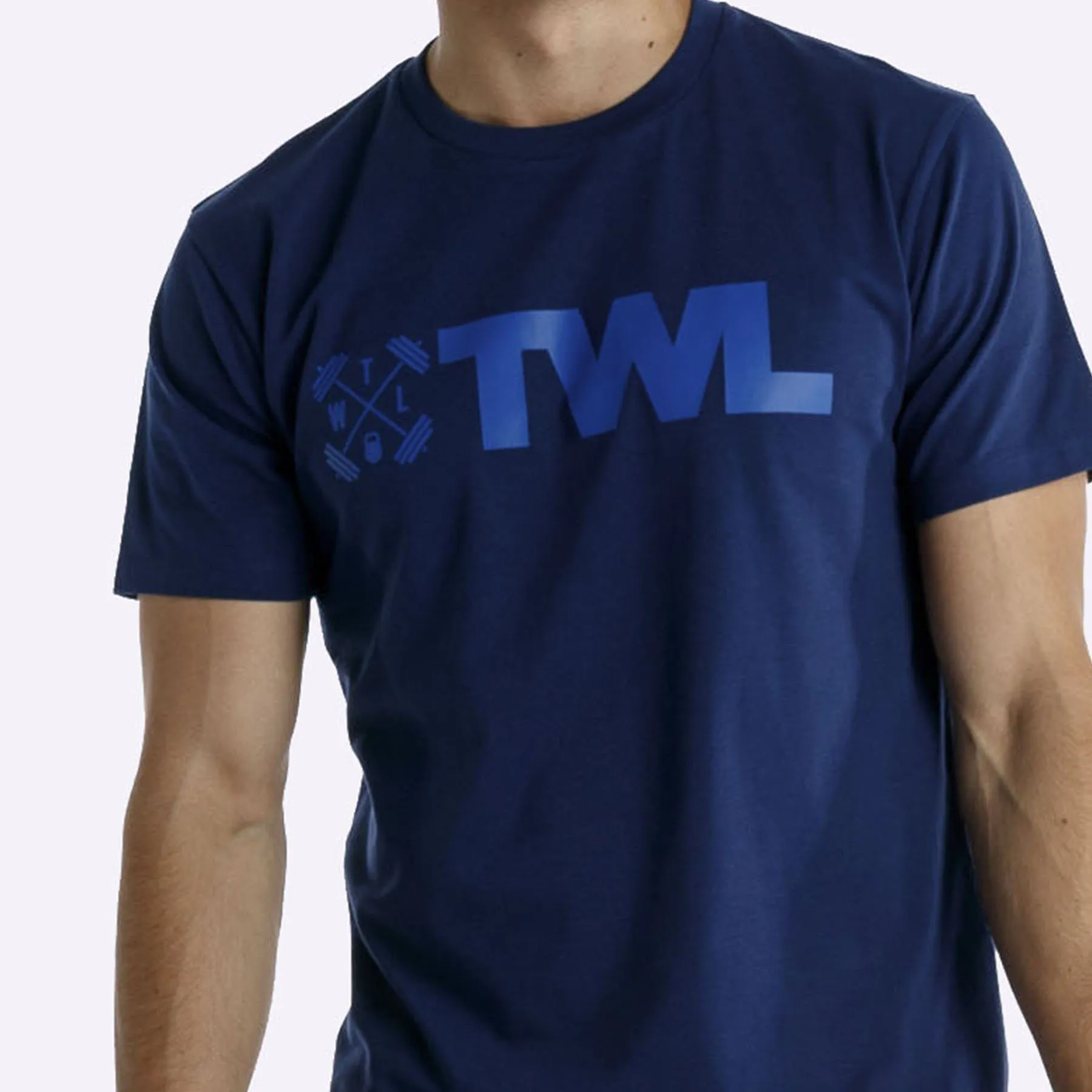 The WOD Life - Men's Classics Flux T-Shirt -  Indigo/Surf Blue