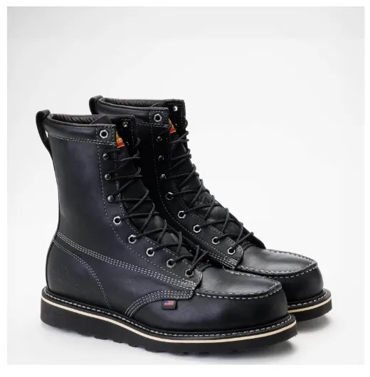 Thorogood MIDNIGHT SERIES 8″ Black Moc Safety Toe