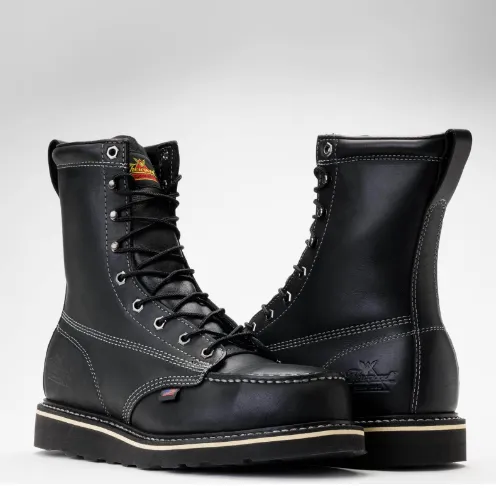 Thorogood MIDNIGHT SERIES 8″ Black Moc Safety Toe