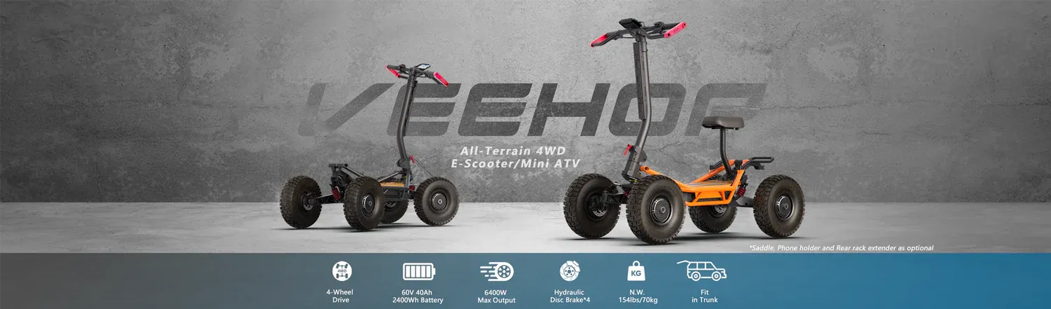 VEEHOP All-Terrain Escooter Mini ATV