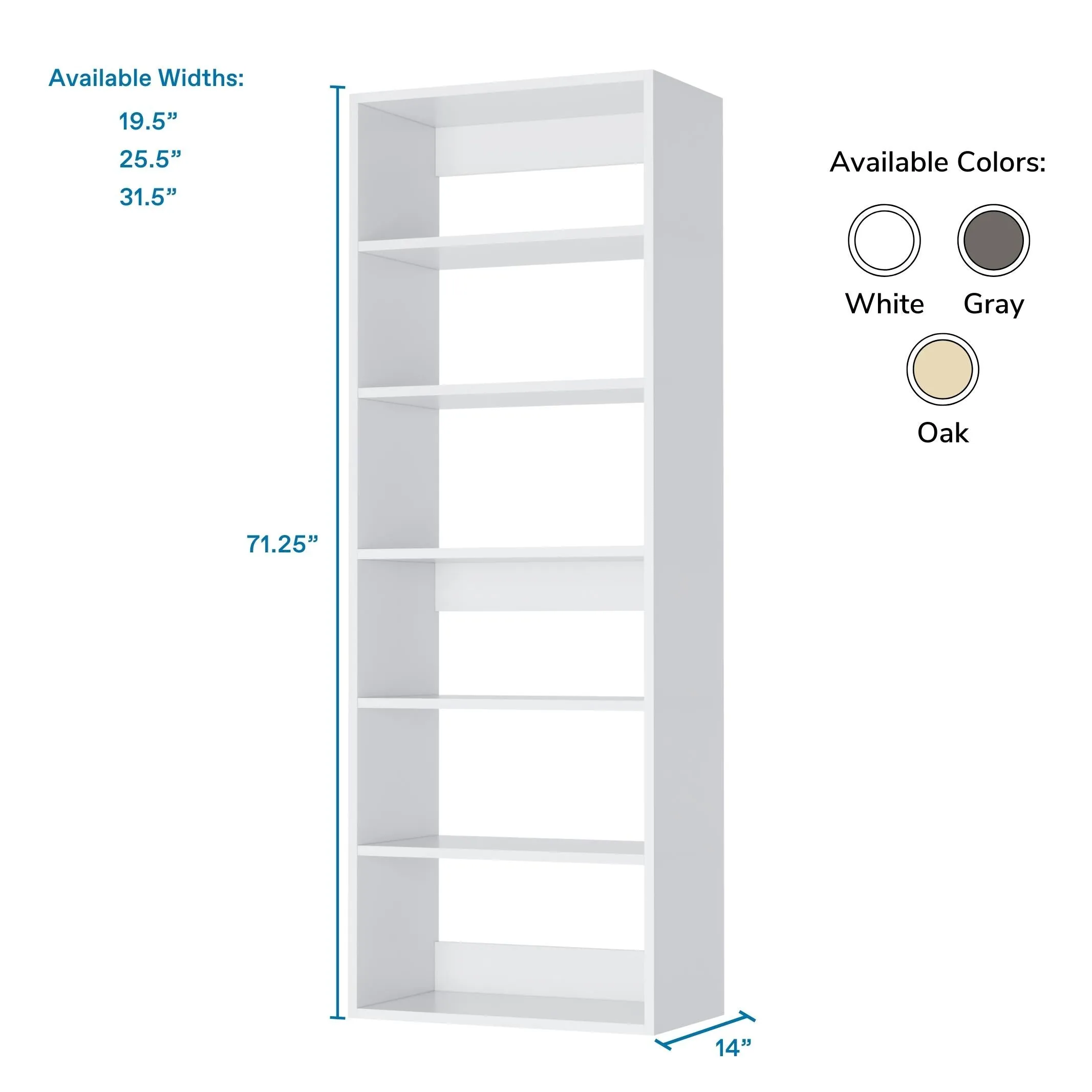 Vista Shelf Closet Tower