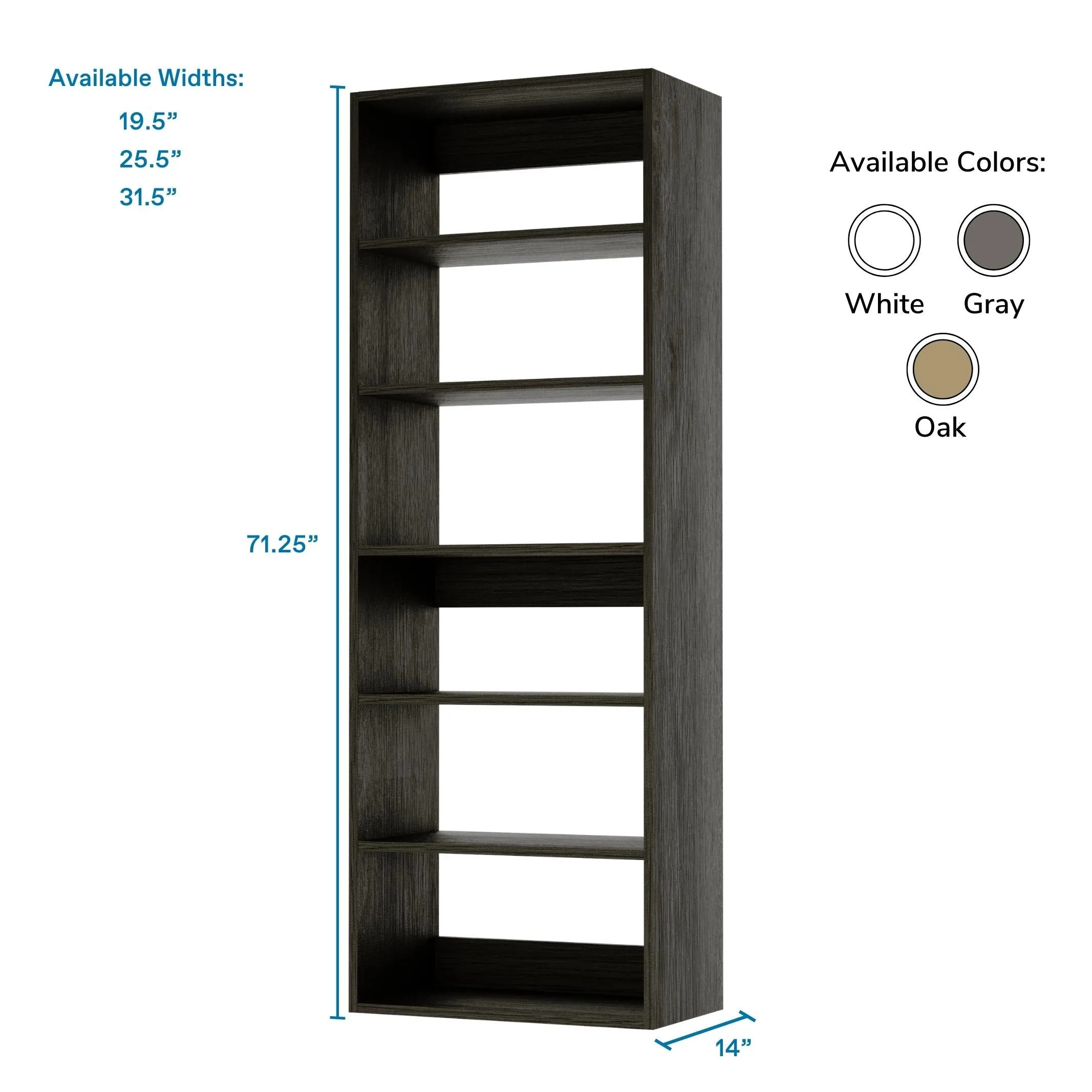 Vista Shelf Closet Tower